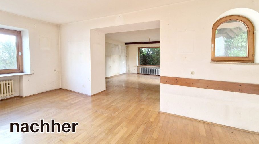 Leere Wohnung nach der Haushaltsauflösung